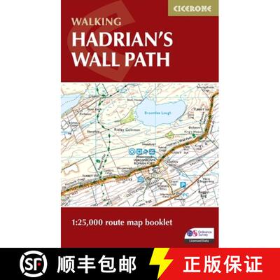 【3-4周达】Hadrian and #039;s Wall Path Map Booklet: 1:25,000 OS Route Mapping [9781786311511]