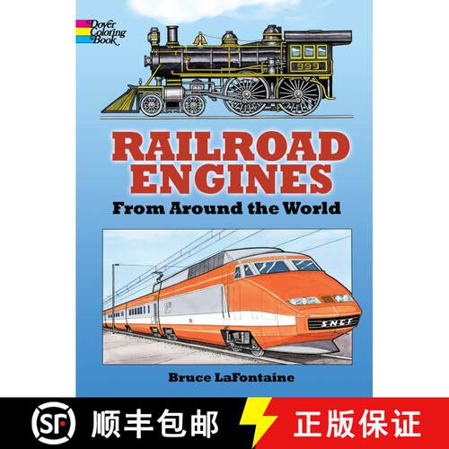 预订 Railroad Engines from Around the World Coloring Book [9780486423784]