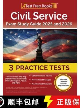 【3-4周达】Civil Service Exam Study Guide 2025 and 2026: 3 Practice Tests and Prep [Administrative As... [9781637753774]