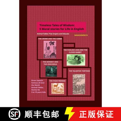 【3-4周达】Timeless Tales of Wisdom: 5 Moral stories for Life in English: Animal Fables That Inspire ... [9789334129663]