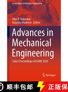 【3-4周达】Advances in Mechanical Engineering: Select Proceedings of ICAME 2020 [9789811536410]