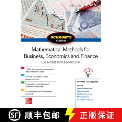【3-4周达】Schaum's Outline of Mathematical Methods for Business, Economics and Finance, Second Edition [9781264266876]