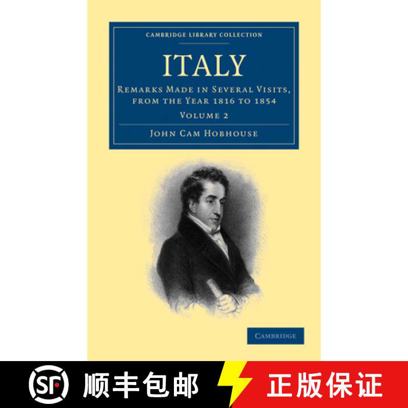 【3-4周达】Italy: Remarks Made in Several Visits, from the Year 1816 to 1854 [9781108003827]