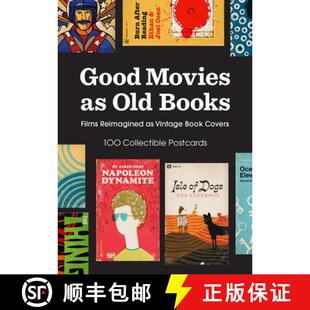 【3-4周达】Good Movies as Old Books: 100 Collectible Postcards: Films Reimagined as Vintage Book Covers [9781797236629]