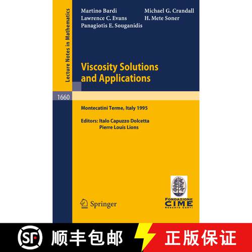 【3-4周达】Viscosity Solutions and Applications: Lectures given at the 2nd Session of the Centro Inte... [9783540629108]