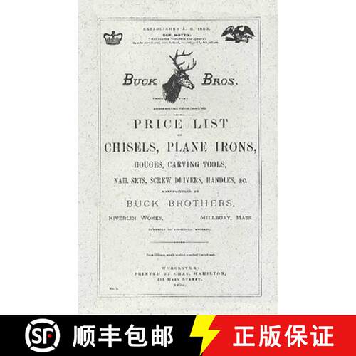 【3-4周达】Buck Brothers Price List of Chisels, Plane Irons, Gouges, Carving Tools, Nail Sets, Screw ... [9781879335073]