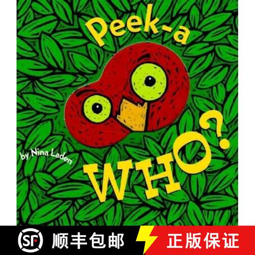 【3-4周达】Peek-A Who?: (Lift the Flap Books, Interactive Books for Kids, Interactive Read Aloud Books) [9780811826020]