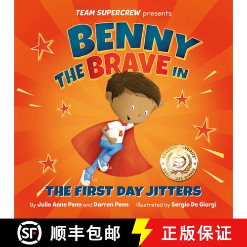 【3-4周达】精装 Benny the Brave in the First Day Jitters [9798985470796]