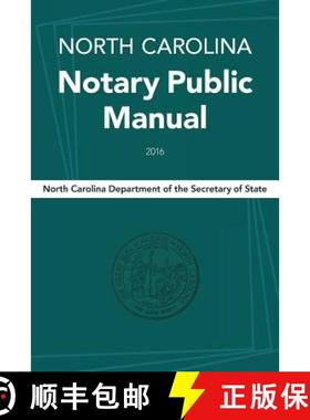 【3-4周达】North Carolina Notary Public Manual, 2016 [9781560118510]
