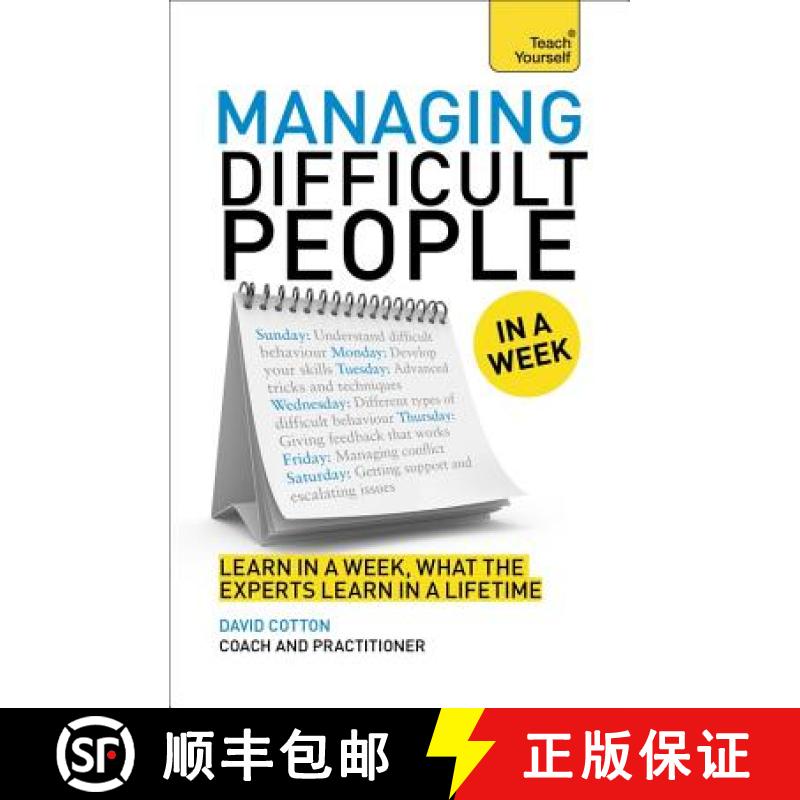 【3-4周达】Managing Difficult People in a Week [9781471800344]