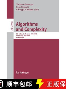【3-4周达】Algorithms and Complexity : 6th Italian Conference, CIAC 2006, Rome, Italy, May 29-31, 200... [9783540343752]