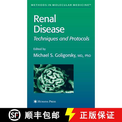 【3-4周达】精装 Renal Disease: Techniques and Protocols [9781588291349]