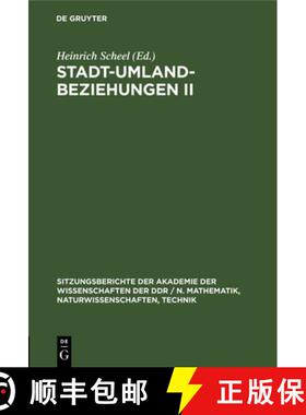 【3-4周达】Stadt-Umland-Beziehungen II [9783112503393]