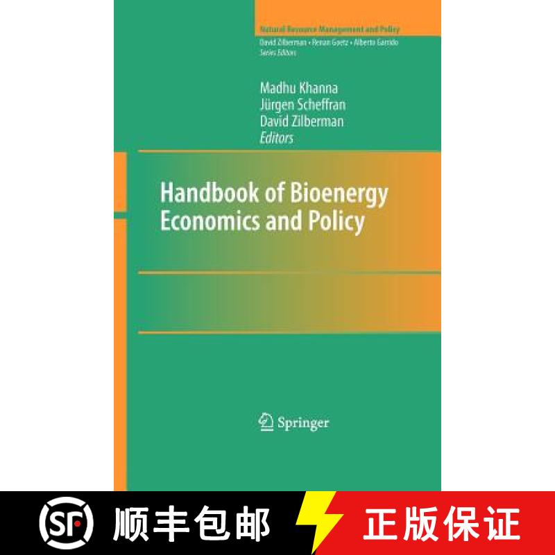 【2-3周达】Handbook of Bioenergy Economics and Policy [9781461425045]