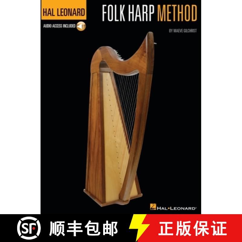 【3-4周达】Hal Leonard Folk Harp Method Book/Online Audio [With CD (Audio)] [9781476812076]