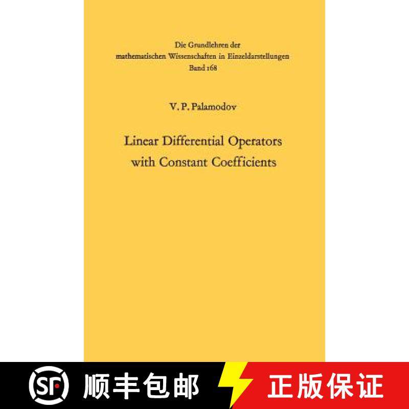 【3-4周达】Linear Differential Operators with Constant Coefficients [9783642462214]