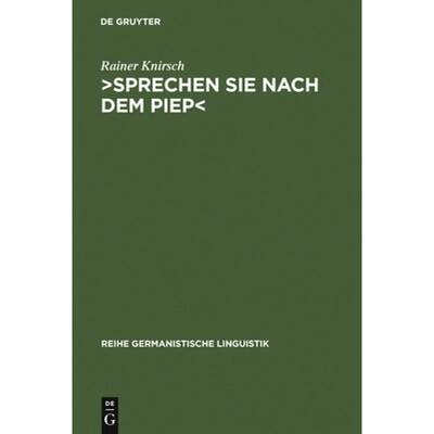 预订 ＞Sprechen Sie nach dem Piep [9783484312609]