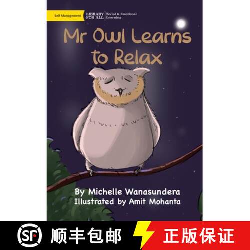 【3-4周达】Mr Owl Learns to Relax [9781923063693]