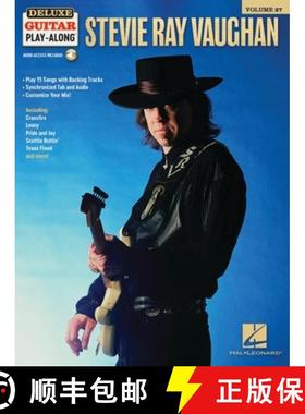 【3-4周达】Stevie Ray Vaughan -Del. Guitar Play-Along Vol. 27: Book with Interactive Online Audio Int... [9781705160466]
