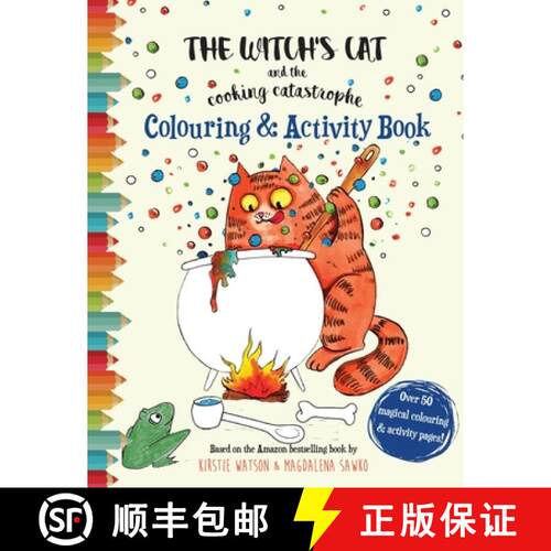 【3-4周达】The Witch's Cat and The Cooking Catastrophe Colouring & Activity Book [9781916254961]