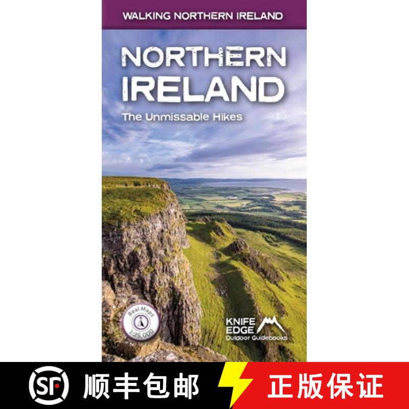【2-3周达】Northern Ireland: The Unmissable Walks: Real Osni Maps 1:25,000/1:50,000 [9781912933129]