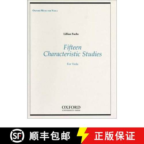 【3-4周达】Fifteen Characteristic Studies for Viola [9780193850125]