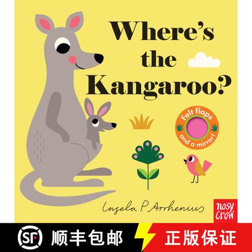 【3-4周达】Where's the Kangaroo?: (An Interactive, Sensory Lift-the-Flap Book with Felt Flaps and a M... [9781536205909]