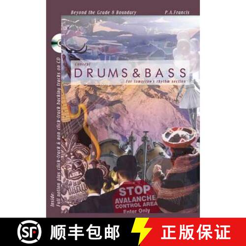 【3-4周达】精装 Drums and Bass: For tommorow's rhythm section [9781862181045]