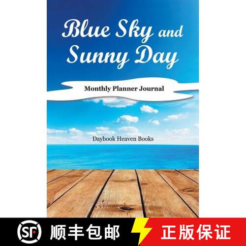 【3-4周达】Blue Sky and Sunny Day, Monthly Planner Journal [9781683232605]