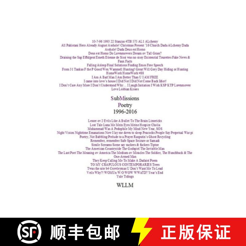 【2-3周达】SubMissions Poetry 1996-2016 [9781387100224]