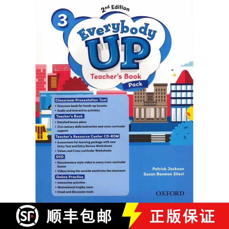 【2-3周达】Everybody Up: Level 3: Teacher's Book Pack [9780194635646]