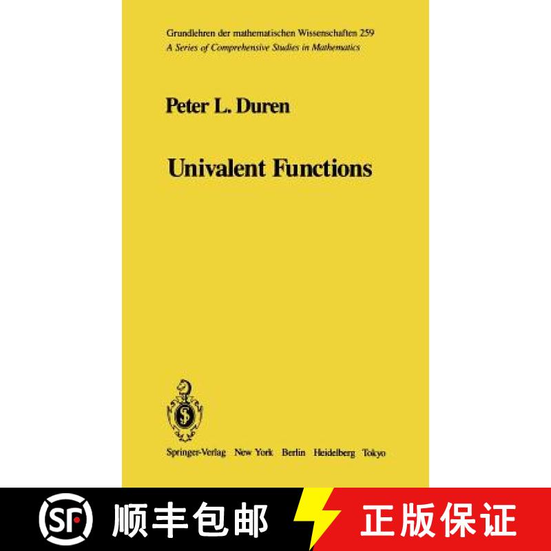 【4周达】Univalent Functions [9780387907956]