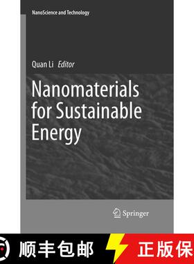 【3-4周达】Nanomaterials for Sustainable Energy (Softcover reprint of the original 1st ed. 2016) (Sof... [9783319811789]