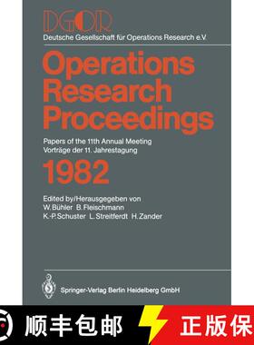 【3-4周达】DGOR Papers of the 11th Annual Meeting Vorträge der 11. Jahrestagung [9783540122395]