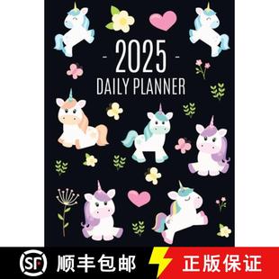 4周达 Planner Daily Cute December Months January Unicorn Organizer Year 9781965994337 Large... 2025