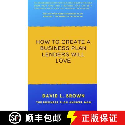 【3-4周达】How to create a business plan lenders will love [9780985046064]