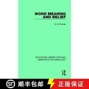 AND SEMAN& 9781138690486 MEANING RLE WORD 4周达 BELIEF