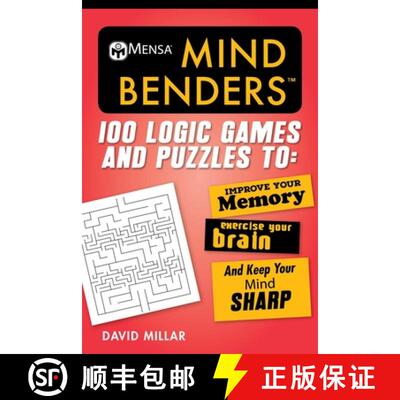 【3-4周达】Mensa(r) Mind Benders: 100 Logic Games and Puzzles to Improve Your Memory, Exercise Your B... [9781510735422]