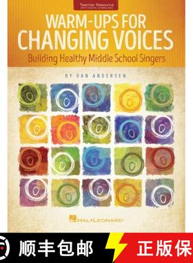 【3-4周达】Warm-Ups for Changing Voices Choir Method Book with Online Audio Middle School Vocal Exerc... [9781495087981]