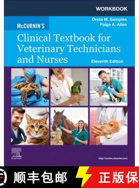 【3-4周达】Workbook for McCurnin's Clinical Textbook for Veterinary Technicians and Nurses [9780443117091]