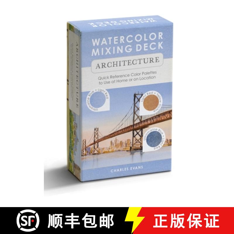 预订 Watercolour Mixing Deck: Architecture: Quick Reference Colour Palettes to Use at Home or on Loca... [9781446316719]
