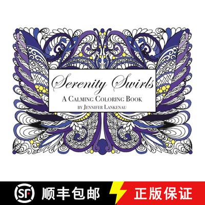 【3-4周达】Serenity Swirls Mini : 25 Unique Coloring Patterns for Stress Relief and Mindfulness (5 x 7) [9781682301500]