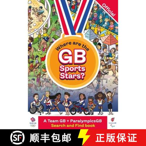 【3-4周达】Where are the GB Sports Stars? : A Team GB and ParalympicsGB Search and Find Book [9781408373125]