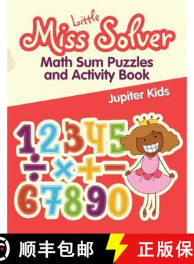 【3-4周达】Little Miss Solver : Math Sum Puzzles and Activity Book [9781541940642]