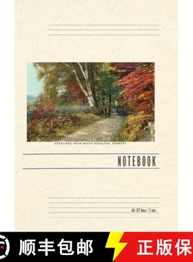 【3-4周达】Vintage Lined Notebook Greetings from South Royalton, Fall Colors [9798385453788]