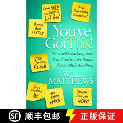 【3-4周达】You've Got This : The 5 Self-Coaching Keys You Need to Live Boldly and Accomplish Anything [9781683500520]