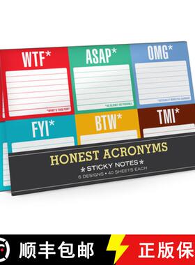 【3-4周达】Knock Knock Honest Acronyms: Sticky Note Packet [9781601064721]