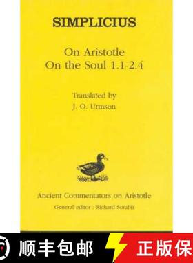 预订 Simplicius: On Aristotle On the Soul 1.1-2.4 [9780715626146]