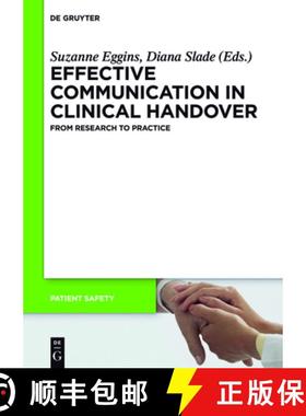 预订 Effective Communication in Clinical Handover: From Research to Practice [9783110378863]