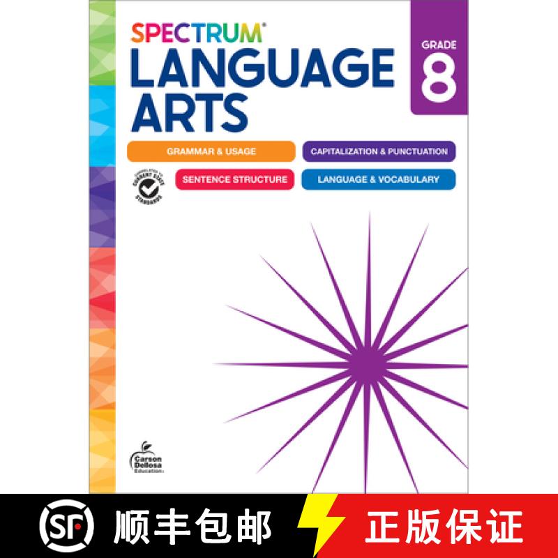 【3-4周达】Spectrum Language Arts Workbook, Grade 8 [9781483871424]